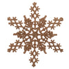 Vickerman M101558 6.25" Rose Gold Glitter Snowflake Christmas Ornament 12 Per Box