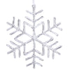 Vickerman M110209 9" Clear Acrylic Snowflake Christmas Ornament