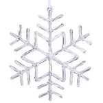 Vickerman M110209 9" Clear Acrylic Snowflake Christmas Ornament