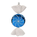 Vickerman M110702 18.5" Blue-White Swirl Candy Christmas Ornament