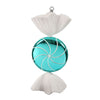 Vickerman M110707 18.5" Turquoise-White Swirl Candy Christmas Ornament