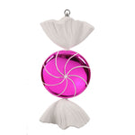 Vickerman M110709 18.5" Pink-White Swirl Candy Christmas Ornament