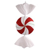 Vickerman M110925 37" Red-White-Green Flat Peppermint Candy Christmas Ornament