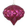 Vickerman M112270 5.7" Fuchsia Matte/Glitter Diamond Onion Christmas Ornament