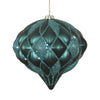 Vickerman M112224 5.7" Emerald Matte/Glitter Diamond Onion Christmas Ornament