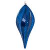 Vickerman M132502 8'' Blue Glitter Swirl Drop Christmas Ornament