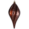 Vickerman M1325CH 8'' Chocolate Glitter Swirl Drop Christmas Ornament