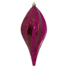 Vickerman M132521 8'' Berry Red Glitter Swirl Drop Christmas Ornament