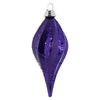 Vickerman M132526 8'' Plum Glitter Swirl Drop Christmas Ornament