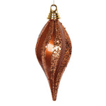 Vickerman M132588 8'' Copper Glitter Swirl Drop Christmas Ornament
