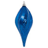 Vickerman M132602 12'' Blue Glitter Swirl Drop Christmas Ornament
