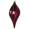 Vickerman M132665 12'' Burgundy Glitter Swirl Drop Christmas Ornament