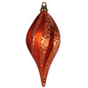 Vickerman M132618 12'' Orange Glitter Swirl Drop Christmas Ornament