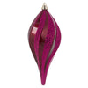 Vickerman M132621 12" Berry Red Candy Glitter Swirl Drop Christmas Ornament