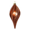 Vickerman M132688 12'' Copper Glitter Swirl Drop Christmas Ornament