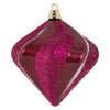 Vickerman M133221 6" Berry Red Candy Glitter Swirl Diamond Christmas Ornament