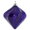 Vickerman M133226 6'' Plum Candy/Glitter Swirl Diamond Christmas Ornament