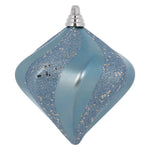 Vickerman M133229 6" Periwinkle Candy Glitter Swirl Diamond Christmas Ornament