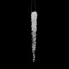 Vickerman M135908 8" Clear Icicle Christmas Ornament 6 Per Bag