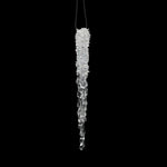 Vickerman M135908 8" Clear Icicle Christmas Ornament 6 Per Bag