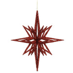 Vickerman M148203 12" Red Iridescent Star Christmas Ornament