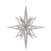 Vickerman M148207 12" Silver Iridescent Star Christmas Ornament