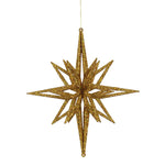 Vickerman M148208 12" Gold Iridescent Star Christmas Ornament
