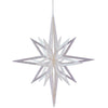 Vickerman M148311 16" White Iridescent Star Christmas Ornament