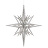 Vickerman M148307 16" Silver Iridescent Star Christmas Ornament