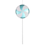 Vickerman M152017 17" Teal-White Candy Lollipop Christmas Ornament