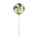 Vickerman M152114 24" Lime-White Candy Lollipop Christmas Ornament