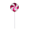 Vickerman M152115 24" Cerise-White Candy Lollipop Christmas Ornament
