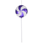 Vickerman M152116 24" Purple-White Candy Lollipop Christmas Ornament