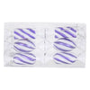 Vickerman M152406 4" Purple-White Candy Christmas Ornament 6 Per Box