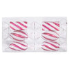 Vickerman M152409 4" Cerise-White Candy Christmas Ornament 6 Per Box