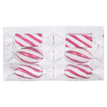 Vickerman M152409 4" Cerise-White Candy Christmas Ornament 6 Per Box