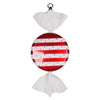 Vickerman M152803 13" Red-White Striped Flat Candy Christmas Ornament