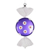 Vickerman M152825 13" Purple-White Flat Polka Dot Candy Christmas Ornament