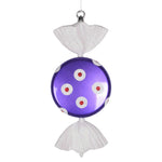 Vickerman M152825 13" Purple-White Flat Polka Dot Candy Christmas Ornament