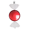 Vickerman M152833 13" Red-White Swirl Flat Candy Christmas Ornament