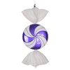 Vickerman M153006 18.5" Purple-White Flat Swirl Candy Christmas Ornament