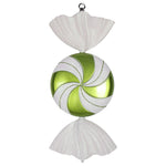 Vickerman M153014 18.5" Lime-White Flat Swirl Candy Christmas Ornament