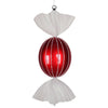 Vickerman M153203 18.5" Red-White Oval Striped Candy Christmas Ornament