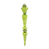 Vickerman M161273 12" Lime Shiny Icicle Drop Christmas Ornament 3 Per Box