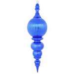 Vickerman M162802 28" Blue Shiny Finial Ornament