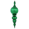 Vickerman M162804 28" Green Shiny Finial Ornament