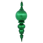 Vickerman M162804 28" Green Shiny Finial Ornament