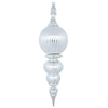 Vickerman M162807 28" Silver Shiny Finial Ornament