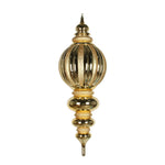 Vickerman M163508 35" Gold Shiny Finial Ornament With Glitter Accents