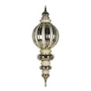 Vickerman M163538 35" Champagne Shiny Finial Ornament With Glitter Accents